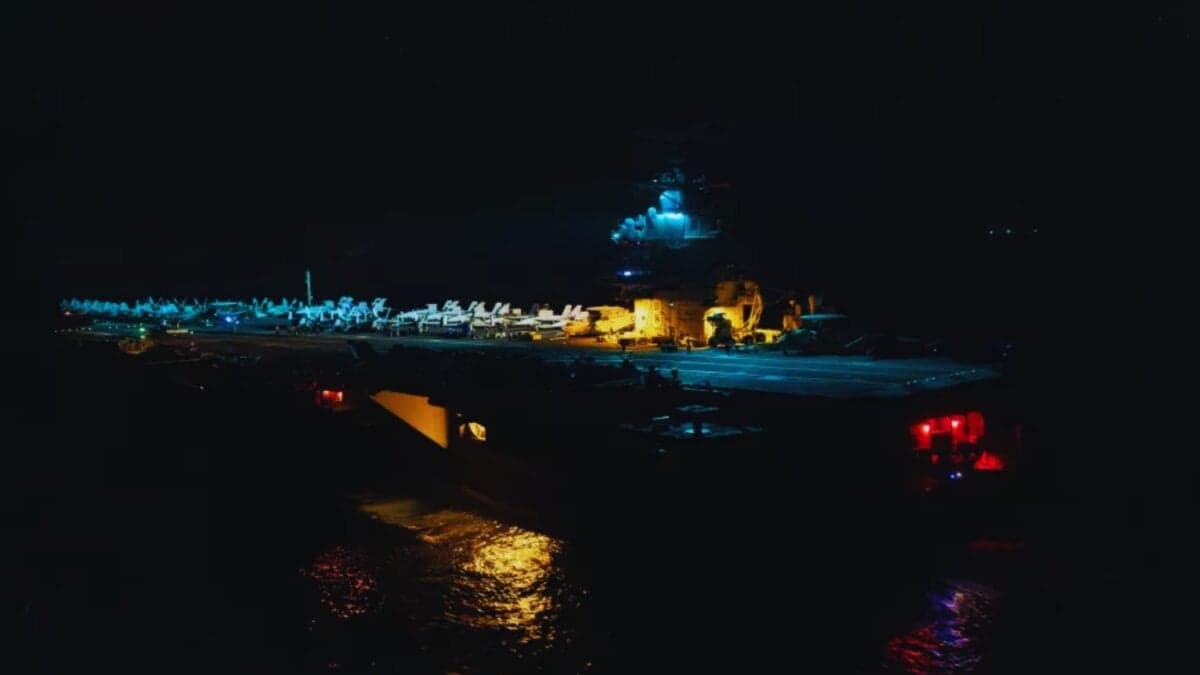 El portaaviones más grande del mundo se despliega en el Mar del Norte. La US Navy envía un mensaje de fuerza en un escenario de tensiones crecientes