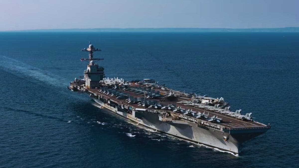 Un símbolo del poder naval estadounidense se mueve hacia el sur. El USS Gerald R. Ford se une a la mayor concentración militar en el Caribe desde 1962