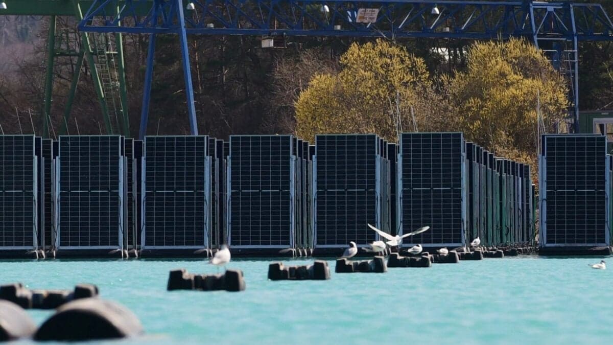 Alemania quiere acelerar la transición energética pero se ha quedado sin suelo libre. Su solución ha sido convertir lagos artificiales en parques solares flotantes
