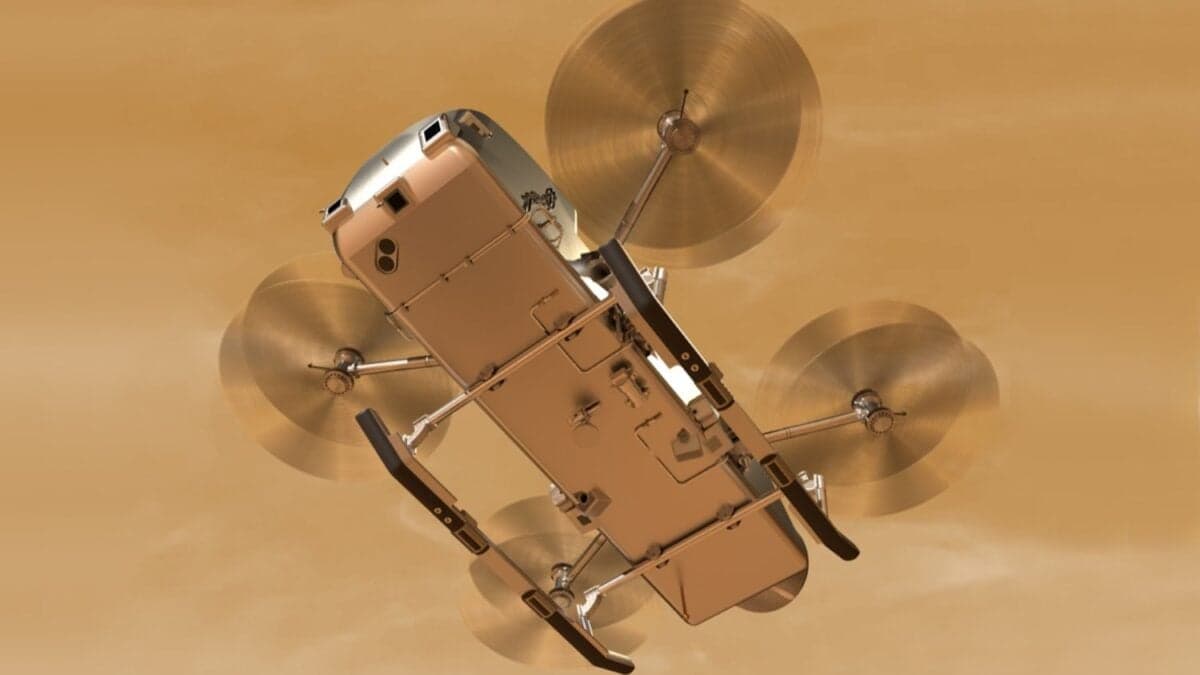 La NASA revela el primer dron que explorará otro mundo. Dragonfly volará sobre Titán, la luna de Saturno donde la química de la vida podría estar ocurriendo