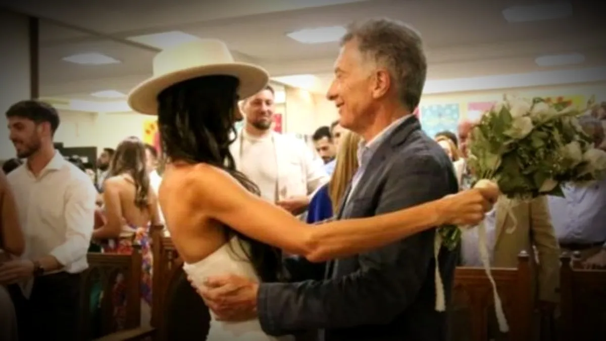 Se hizo viral: el pogo de Mauricio Macri en el casamiento de su sobrino con Emily Lucius