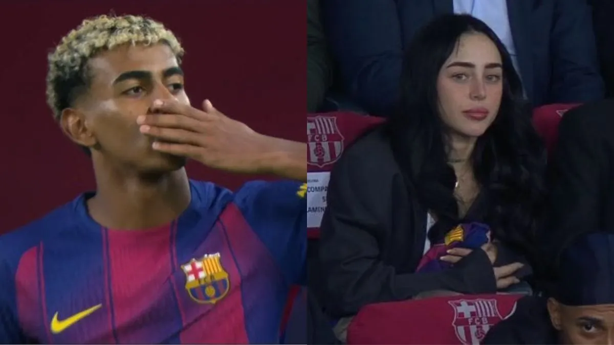 Video: Lamine Yamal dedicó un gol en Champions League a Nicki Nicole