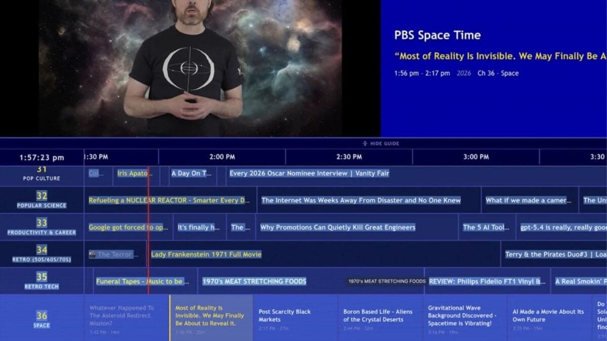 ¿Nace una nueva moda? Un nuevo sitio web para “navegar canales” reinventa tu experiencia vegetativa desde el sillón para que veas la TV por cable en 2026