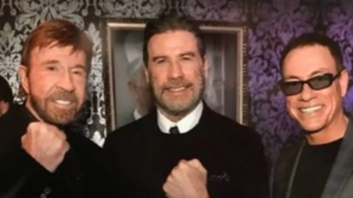 Sylvester Stallone, Van Damme y Dolph Lundgren rinden homenaje a Chuck Norris en Hollywood